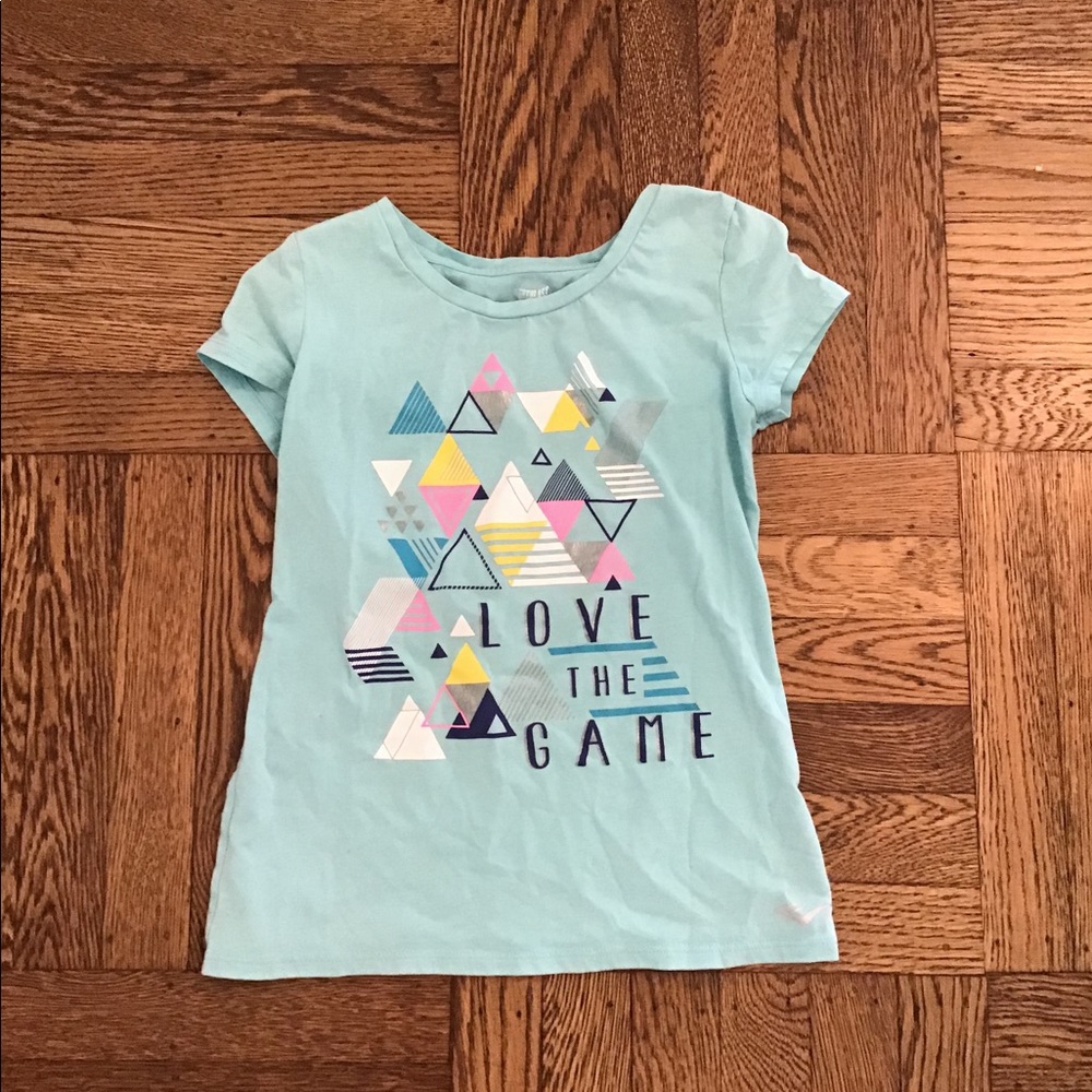 Mint green girls T-shirt size “Love the Game”